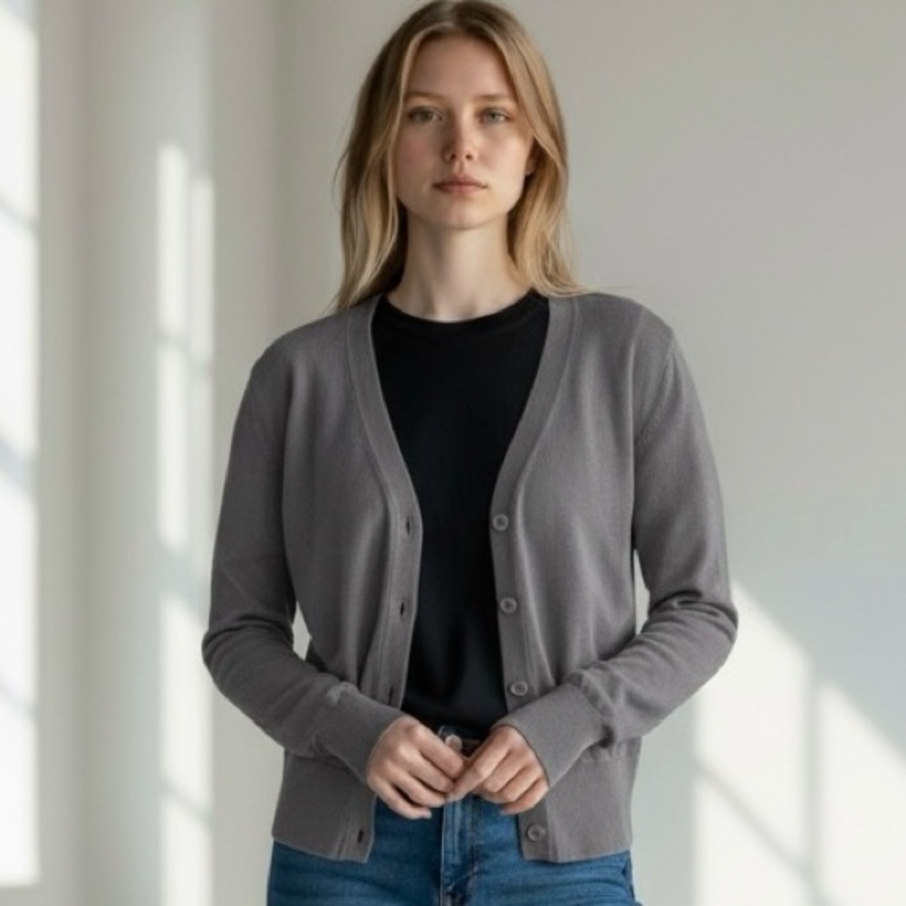 Banana Republic Charcoal Women's Cardigan